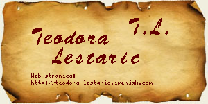 Teodora Leštarić vizit kartica